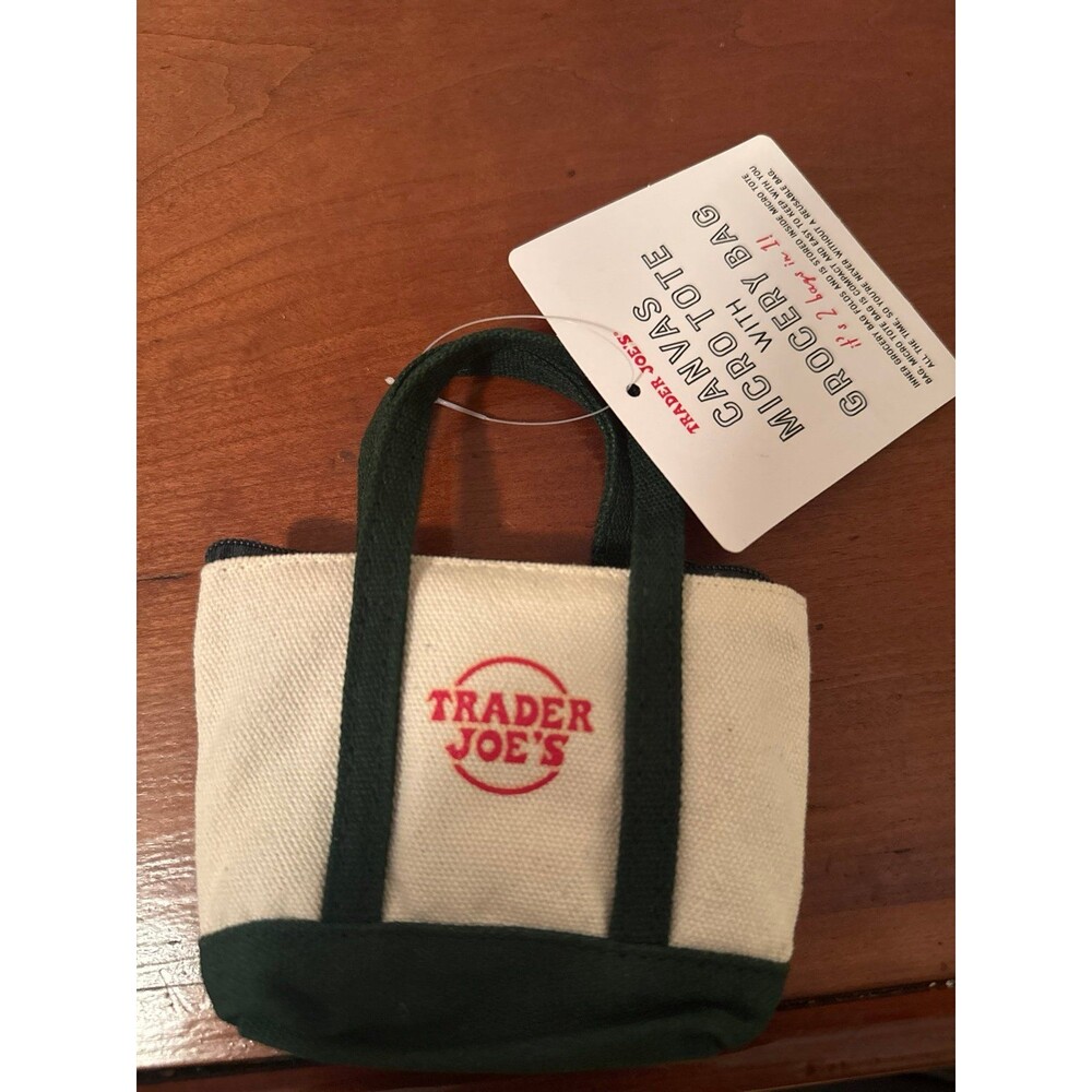 Trader Joe's Canvas Micro Tote with Grocery Bag